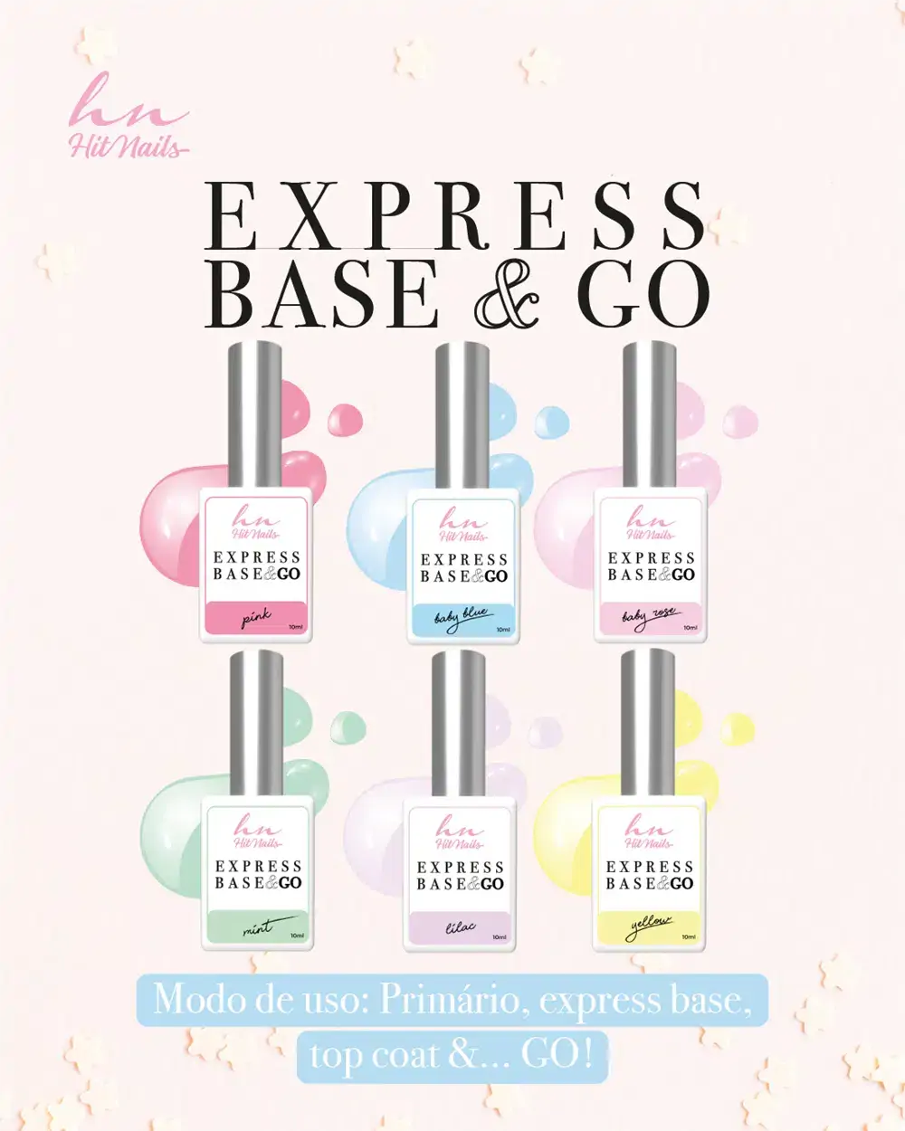 COLECCIÓN Base Express BASE&GO 6 COLORES