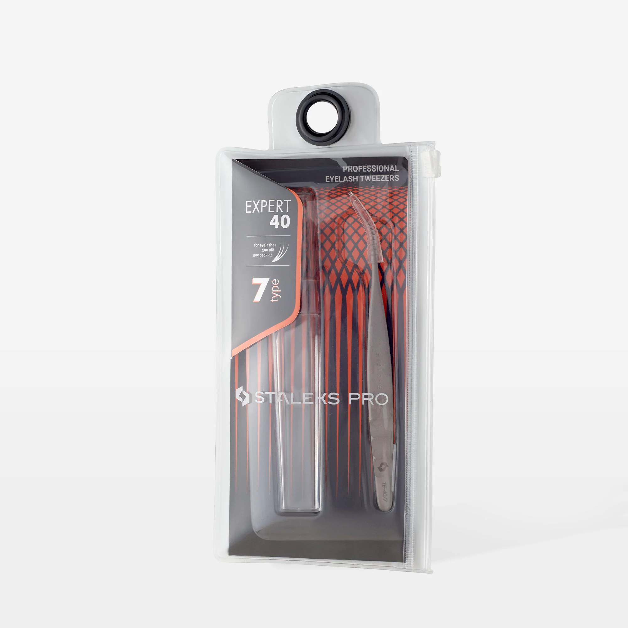 PINZA PARA PESTAÑAS STALEKS EXPERT 40 TIPO 7 (CURVA) - Imagen 3