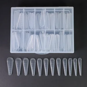 TIPS para uñas - RUSSIAN ALMOND SHAPE - DUAL FORMS (F1) 120UN