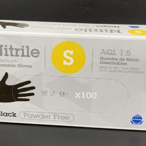 GUANTES DE NITRILO DESECHABLES BLACK X100  S