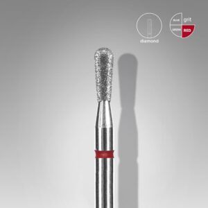 Fresa diamante cerilla roja EXPERT, diámetro de 2,3 mm / parte de trabajo de 5 mm